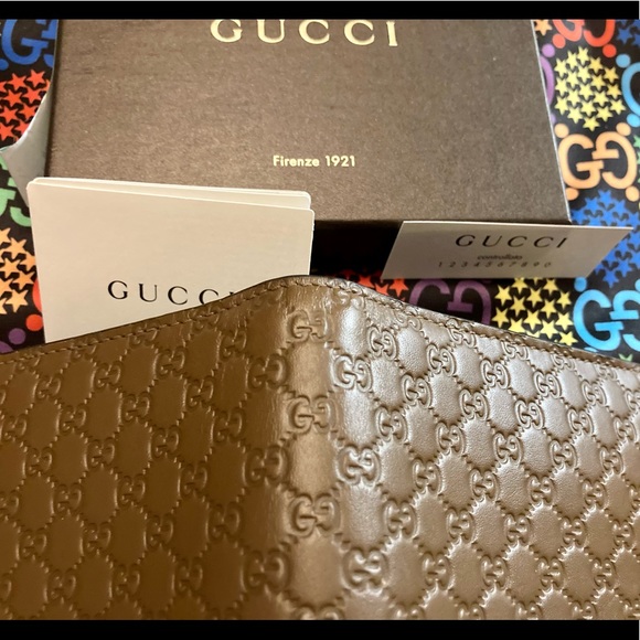 🛑SOLD🛑 Brown Gucci bifold wallet microGuccissima w/ coin pouch 👝❤️ - Picture 6 of 12